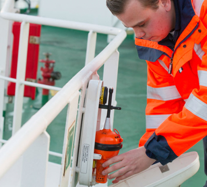 Radio Holland Technician performing Class survey